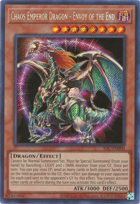 Chaos Emperor Dragon - Envoy of the End (25th Anniversary) [IOC-EN000] Secret Rare - for just $3.70! 
