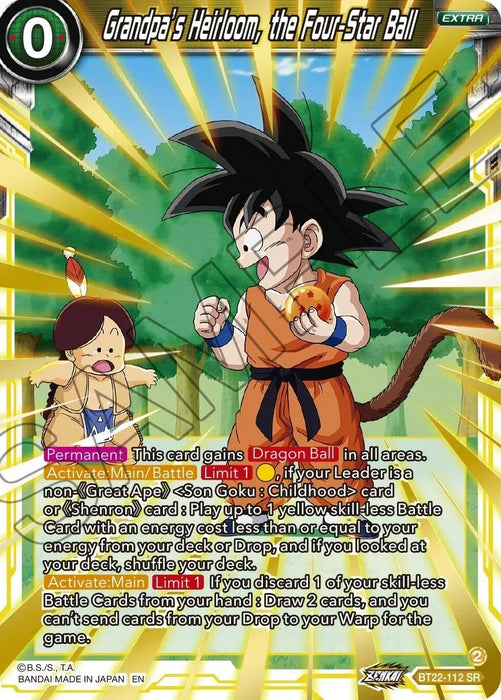 Grandpa's Heirloom, the Four-Star Ball (BT22-112) [Critical Blow] - for just $0.15! 