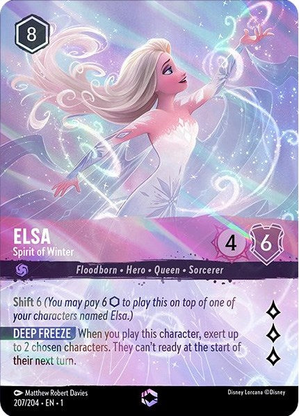 Elsa - Spirit of Winter (Enchanted) (207/204) - The First Chapter Holofoil - for just $235.69! 