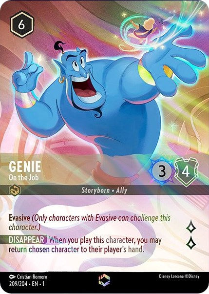 Genie - On the Job (Enchanted) (209/204) - The First Chapter Holofoil - for just $45.98! 