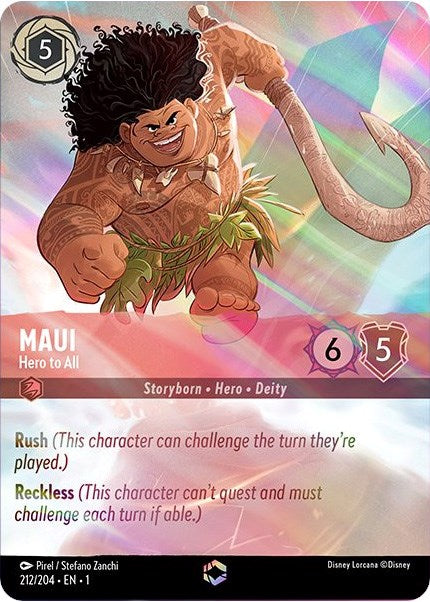 Maui - Hero to All (Enchanted) (212/204) - The First Chapter Holofoil - for just $29.50! 