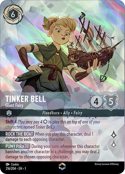 Tinker Bell - Giant Fairy (Enchanted) (216/204) - The First Chapter Holofoil - for just $53.95! 