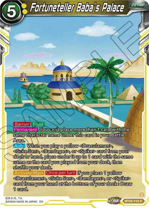Fortuneteller Baba's Palace (BT22-113) [Critical Blow] - for just $0.10! 