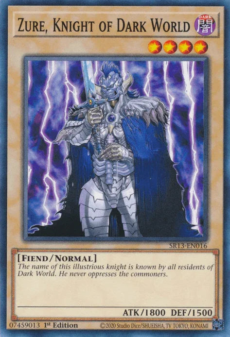 Zure, Knight of Dark World [SR13-EN016] Common - for just $0.10! 