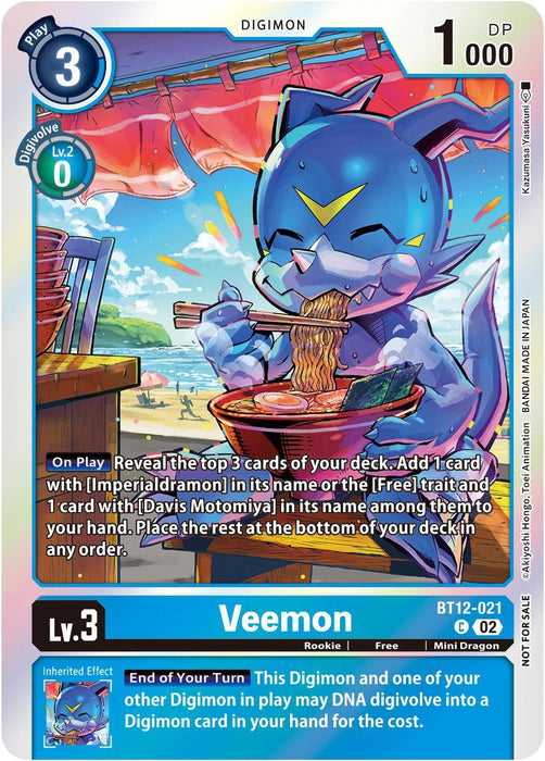 Veemon [BT12-021] (Gen Con 2023) [Promotional Cards] - Just $3.85! Shop now at Retro Gaming of Denver