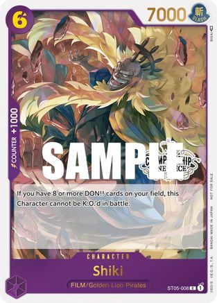 Shiki (Store Championship Participation Pack Vol. 2) (ST05-008) - One Piece Promotion Cards Foil - for just $3.30! 