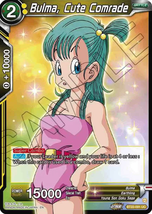 Bulma, Cute Comrade (BT22-091) [Critical Blow] - for just $0.10! 