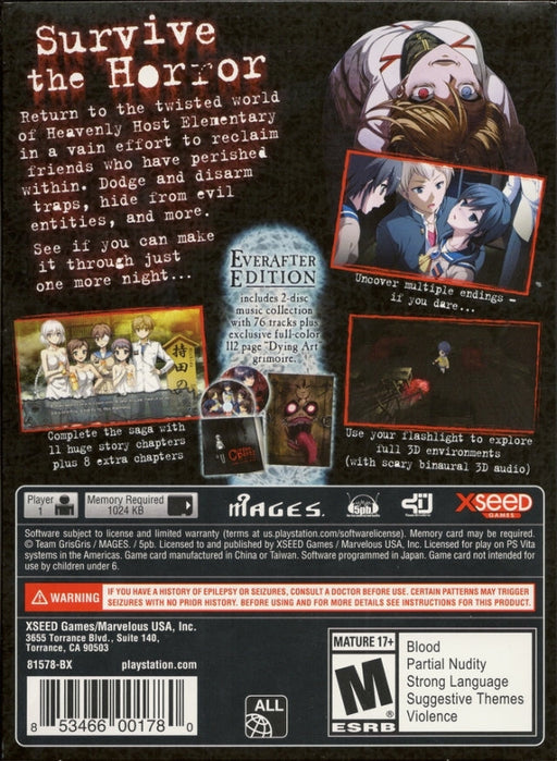 Corpse Party: Blood Drive (Playstation Vita) - for just $0! 