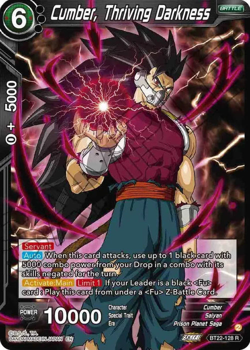 Cumber, Thriving Darkness (BT22-128) [Critical Blow] - for just $0.10! 