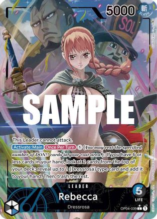 Rebecca (039) (Alternate Art) (OP04-039) - Kingdoms of Intrigue Foil - for just $24.50! 