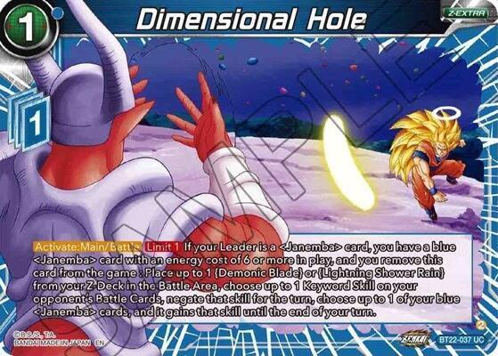 Dimensional Hole (BT22-037) [Critical Blow] - for just $0.10! 