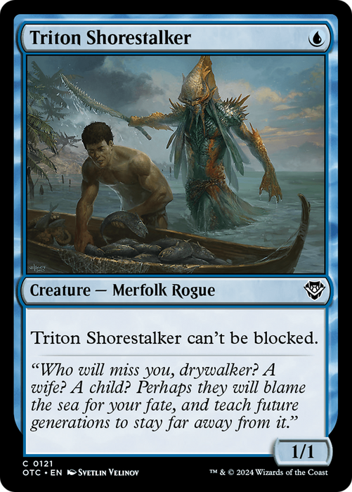 Triton Shorestalker (OTC-121) - Outlaws of Thunder Junction Commander - for just $0.09! 