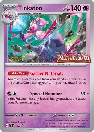 Tinkaton 020 - SV Scarlet & Violet Promo Cards - Holofoil - for just $59.45! 