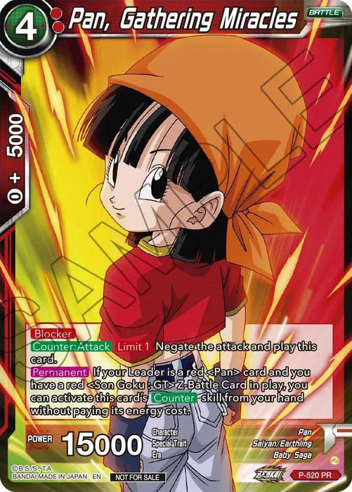 Pan, Gathering Miracles (Zenkai Series Tournament Pack Vol.5) (P-520) [Tournament Promotion Cards] - for just $0.60! 