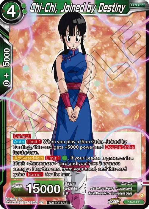 Chi-Chi, Joined by Destiny (Zenkai Series Tournament Pack Vol.5) (P-526) [Tournament Promotion Cards] - for just $0.90! 