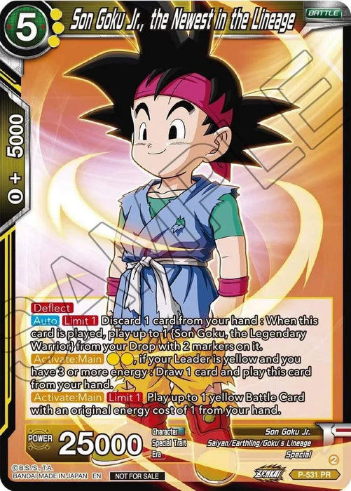 Son Goku Jr., the Newest in the Lineage (Zenkai Series Tournament Pack Vol.5) (P-531) [Tournament Promotion Cards] - for just $0.15! 