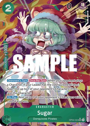 Sugar (Alternate Art) (OP04-024) - Kingdoms of Intrigue Foil - for just $3.75! 