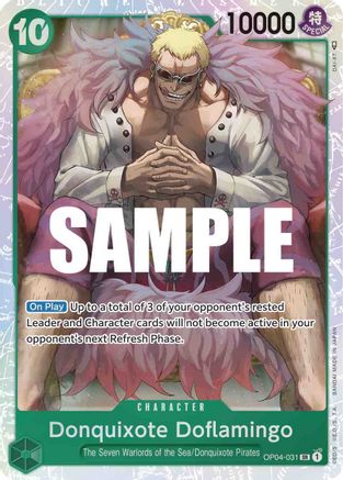 Donquixote Doflamingo (031) (OP04-031) - Kingdoms of Intrigue Foil - for just $0.43! 