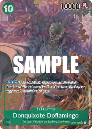Donquixote Doflamingo (031) (Alternate Art) (OP04-031) - Kingdoms of Intrigue Foil - for just $2.85! 