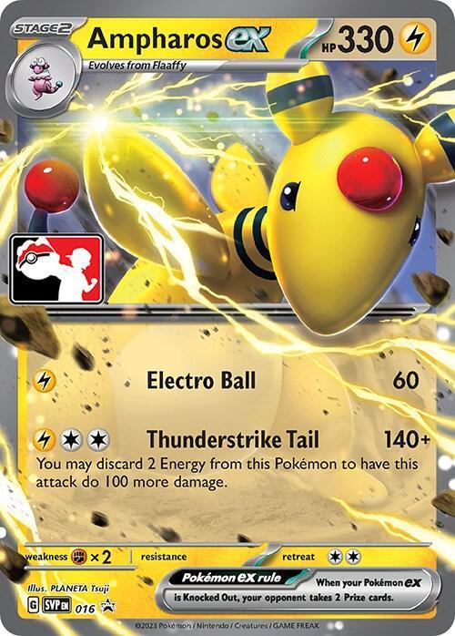Ampharos ex (016) [Prize Pack Series Three] - for just $4.75! 