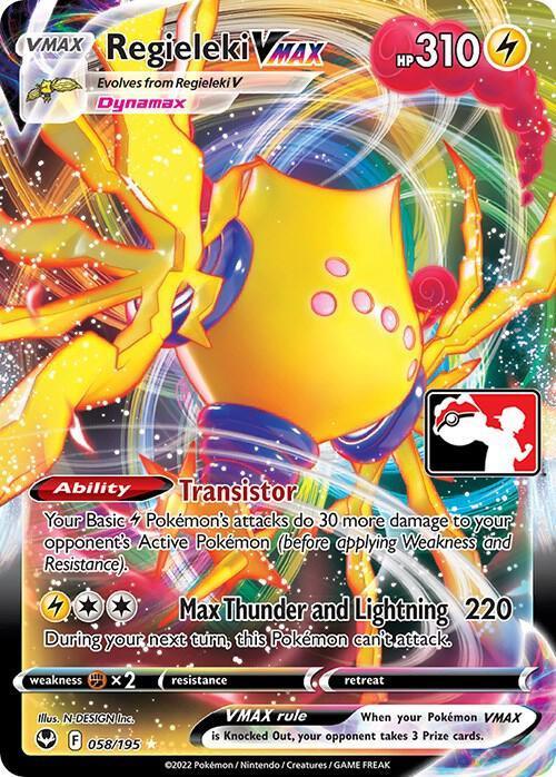 Regieleki VMAX (058/195) [Prize Pack Series Three] - for just $0.90! 