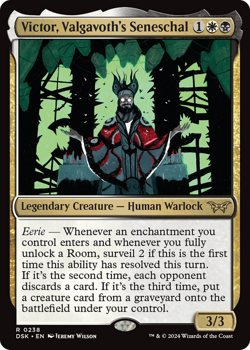 Victor, Valgavoth's Seneschal (DSK-238) - Duskmourn: House of Horror Foil - for just $0.13! 