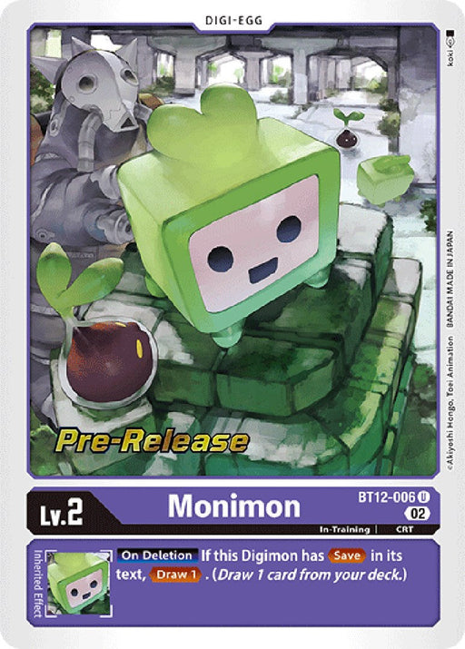 Monimon [BT12-006] [Across Time Pre-Release Cards] - Just $1.25! Shop now at Retro Gaming of Denver