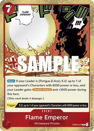 Flame Emperor (Judge Pack Vol. 2) (OP03-016) - One Piece Promotion Cards Foil - for just $1.23! 