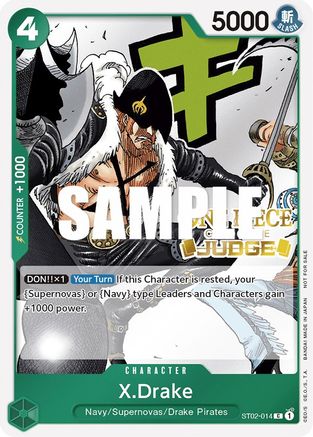 X.Drake (Judge Pack Vol. 2) (ST02-014) - One Piece Promotion Cards Foil - for just $0.38! 