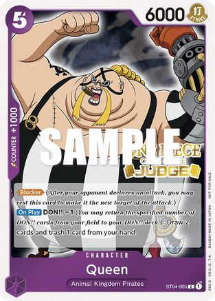 Queen (Judge Pack Vol. 2) (ST04-005) - One Piece Promotion Cards Foil - for just $0.45! 