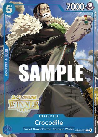 Crocodile (Offline Regional 2023) [Winner] (OP02-053) - One Piece Promotion Cards Foil - for just $4750! 