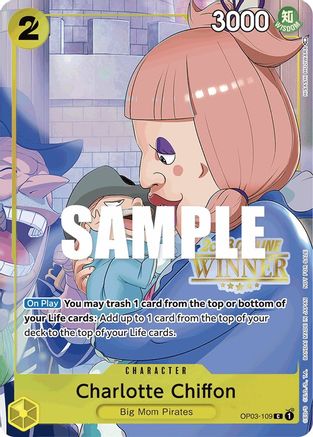 Charlotte Chiffon (Offline Regional 2023) [Winner] (OP03-109) - One Piece Promotion Cards Foil - for just $2500! 
