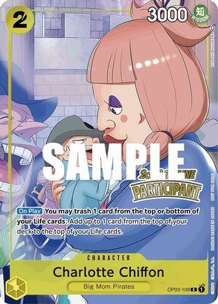Charlotte Chiffon (Offline Regional 2023) [Participant] (OP03-109) - One Piece Promotion Cards Foil - for just $3.27! 