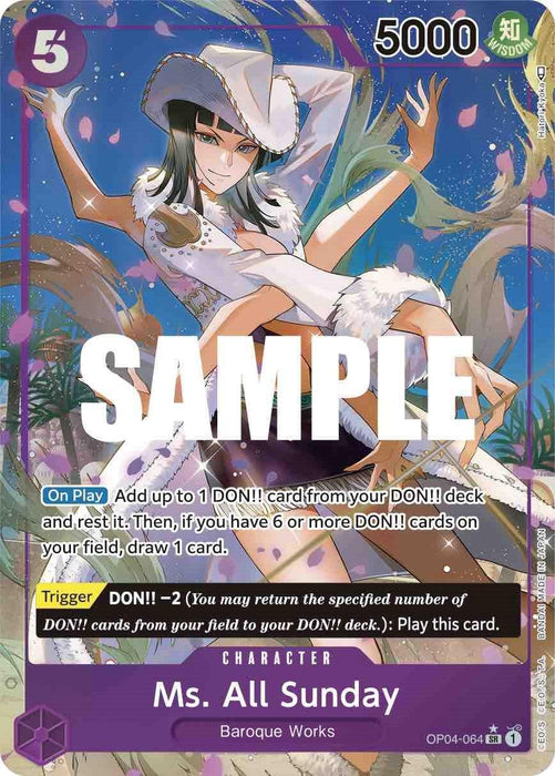 Ms. All Sunday (Alternate Art) [Kingdoms of Intrigue] - for just $16.15! 