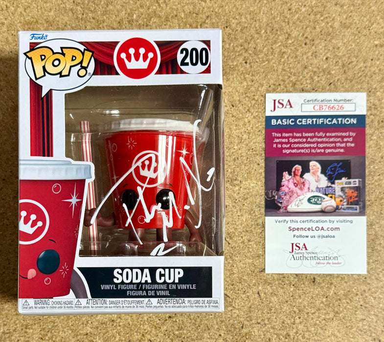 Pat McAfee - WWE - ESPN - NFL Signed Movie Theater Soda Cup Funko Pop! #200 With JSA COA - for just $250! 