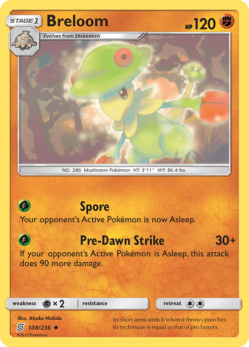 Breloom (108/236) [Sun & Moon: Unified Minds] - for just $0.10! 
