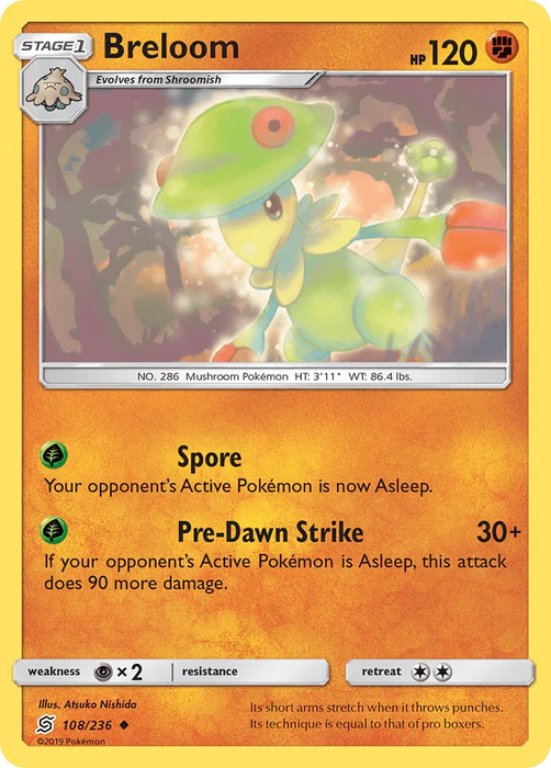 Breloom (108/236) [Sun & Moon: Unified Minds] - for just $0.10! 