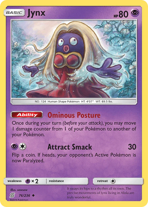 Jynx (76/236) [Sun & Moon: Unified Minds] - for just $0.15! 
