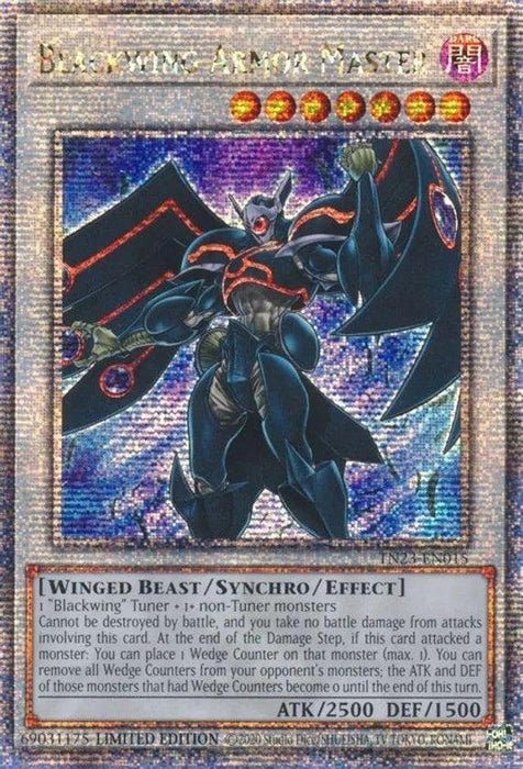 Blackwing Armor Master [TN23-EN015] Quarter Century Secret Rare - for just $0.90! 