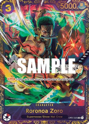 Roronoa Zoro - OP01-025 (Treasure Cup) (OP01-025) - One Piece Promotion Cards Foil - for just $2349.85! 