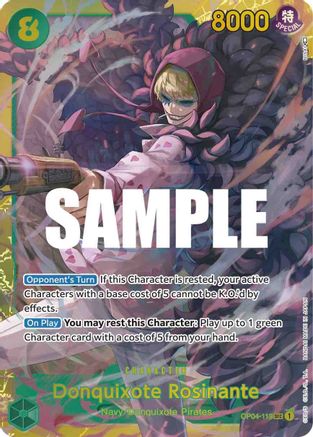 Donquixote Rosinante (OP04-119) - Kingdoms of Intrigue Foil - for just $1.63! 