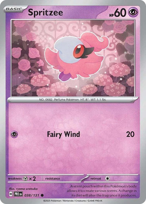 Spritzee (038/131) [Scarlet & Violet: Prismatic Evolutions] - for just $0.10! 