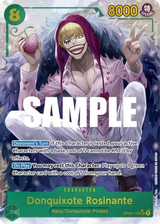 Donquixote Rosinante (Alternate Art) (OP04-119) - Kingdoms of Intrigue Foil - for just $3.83! 