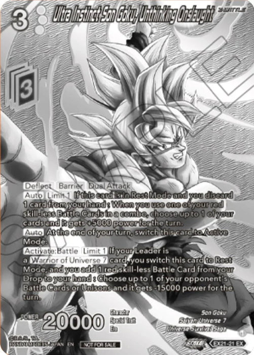 Ultra Instinct Son Goku, Unthinking Onslaught (2023 Offline Regionals Silver Print) (EX21-21) [Promotion Cards] - for just $21.35! 