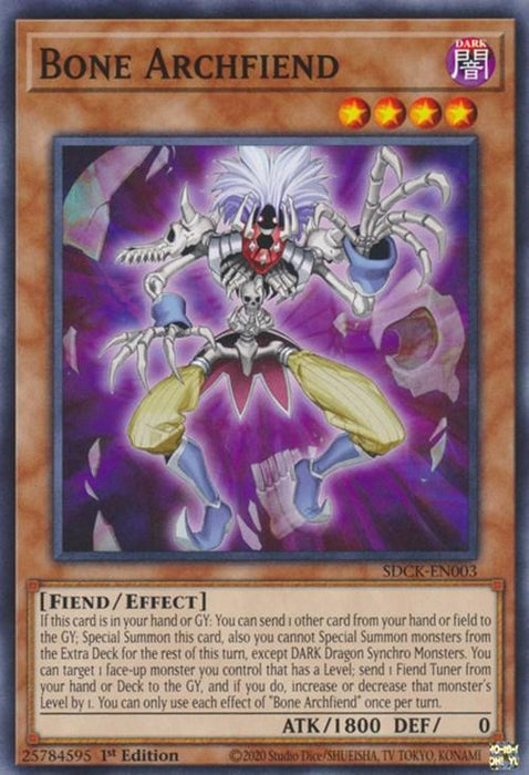 Bone Archfiend [SDCK-EN003] Common - for just $1.05! 