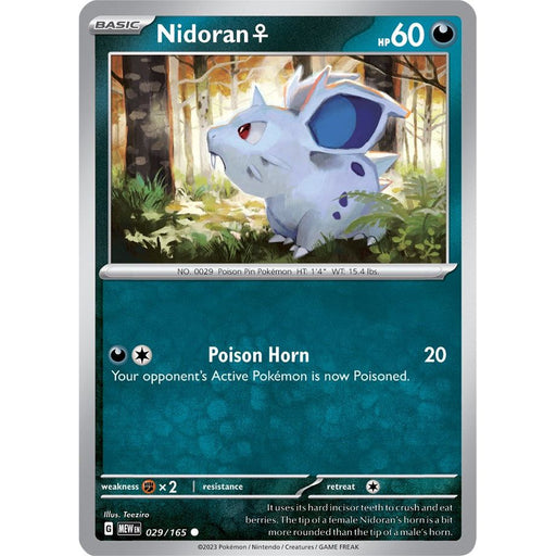 Nidoran F (029/165) [Scarlet & Violet: 151] - Just $0.10! Shop now at Retro Gaming of Denver