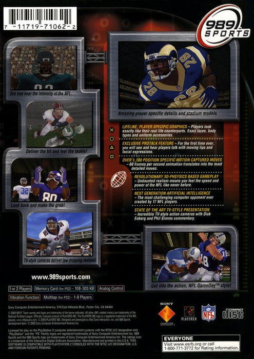 NFL GameDay 2001 – PlayStation 2 (PS2) - for just $2.99! 