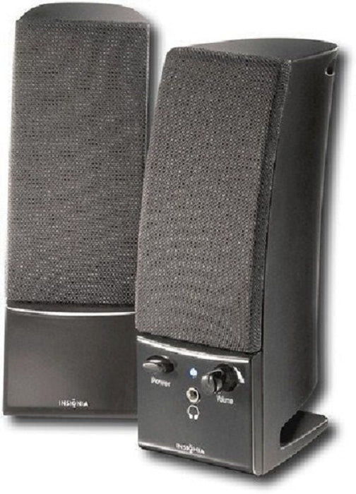 Insignia Stereo 2.0 Computer Speakers w/ Headphone Jack - Black NS-PCS40 - for just $29.99! 