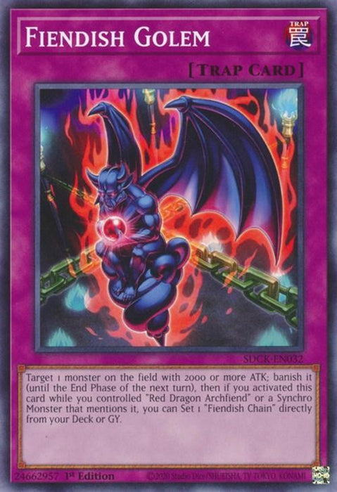 Fiendish Golem [SDCK-EN032] Common - for just $0.10! 