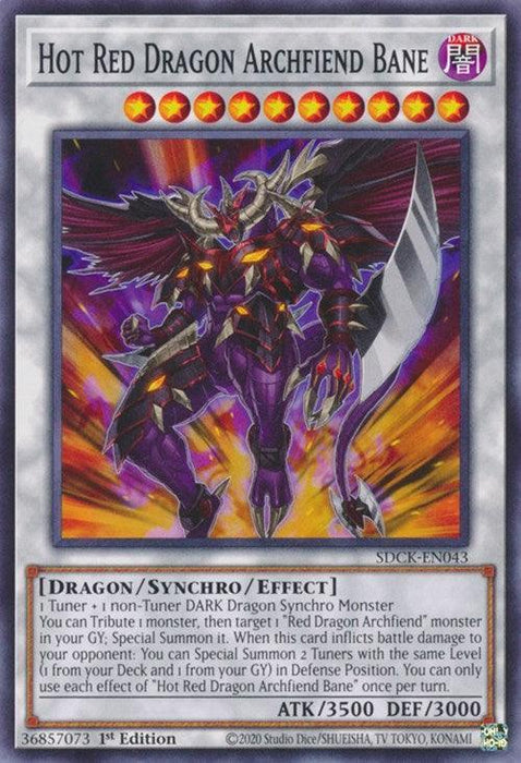 Hot Red Dragon Archfiend Bane [SDCK-EN043] Common - for just $0.10! 